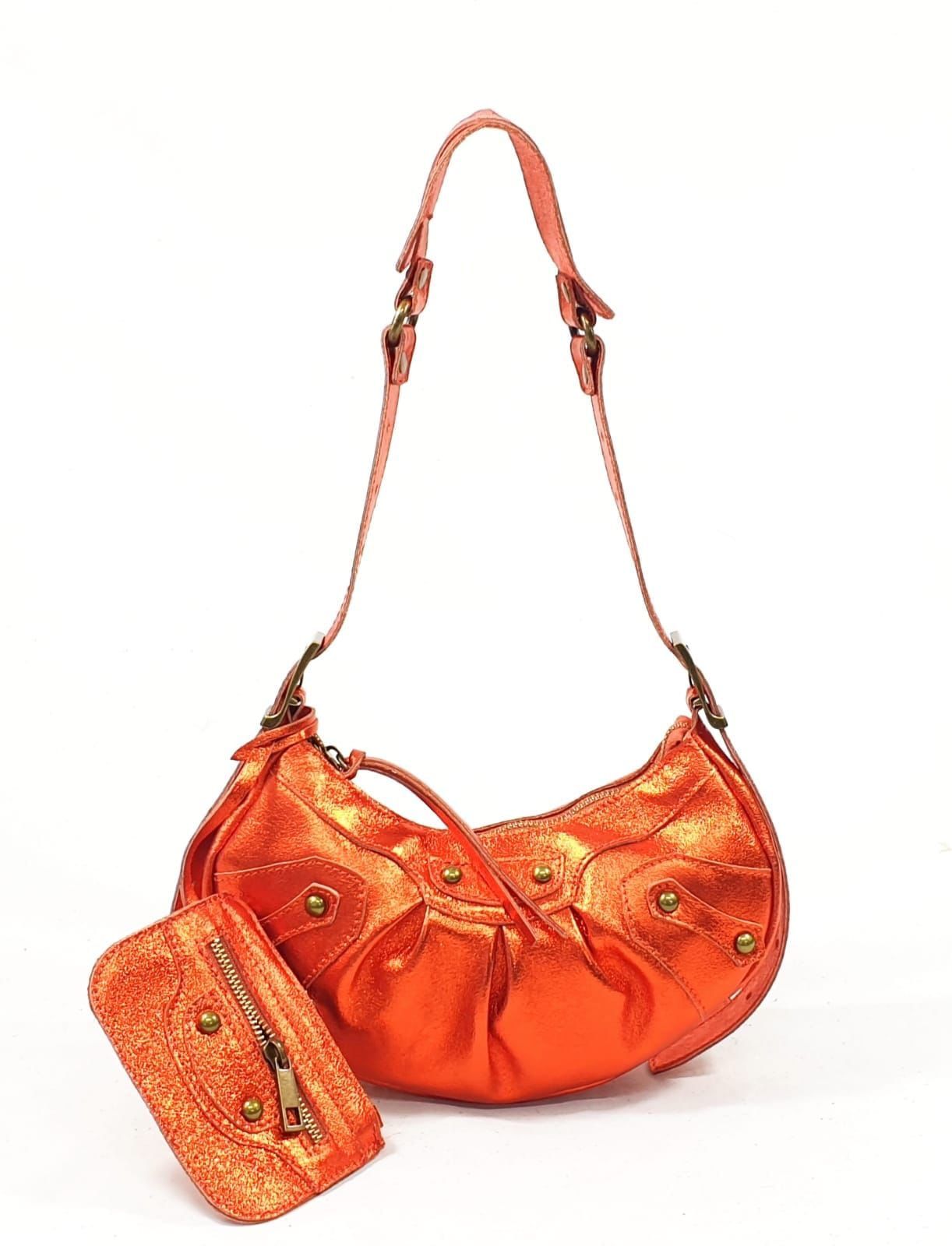 Sac Frida Orange en cuir