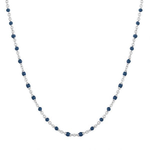 Collier enamel blue / silver