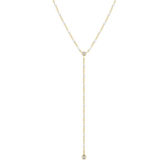 Collier élégant blanc